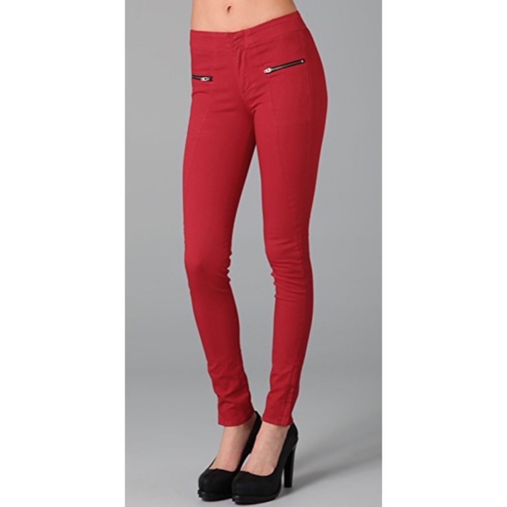 Rag & Bone Jeans- Red Zip Ankle Jeans Sz 27